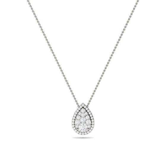 0.50ct Cluster Round Diamond Designer Pendant