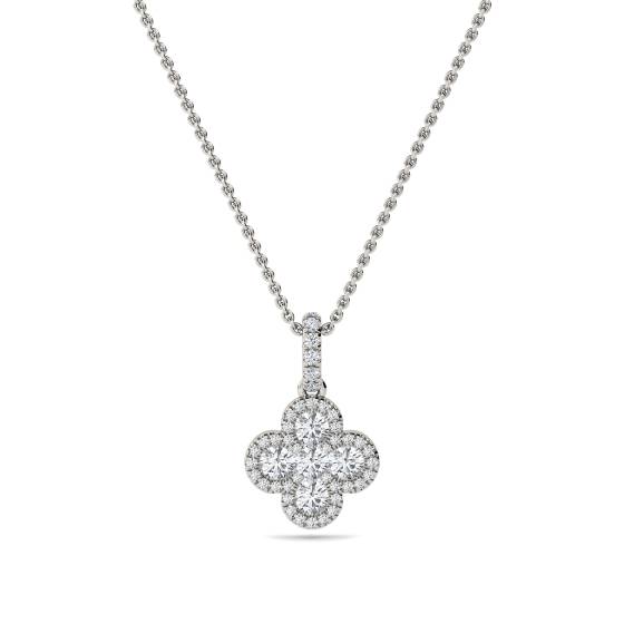 0.30ct Cluster Round Diamond Designer Pendant