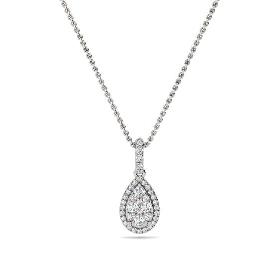 0.75ct Cluster Round Diamond Designer Pendant