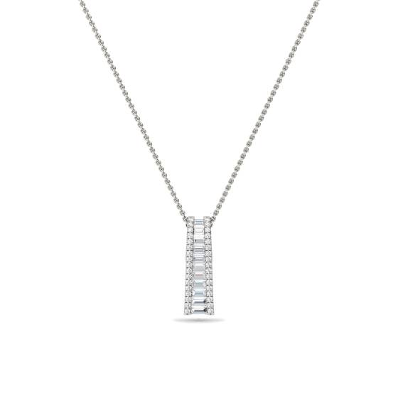 Classic Round Diamond Journey Pendant
