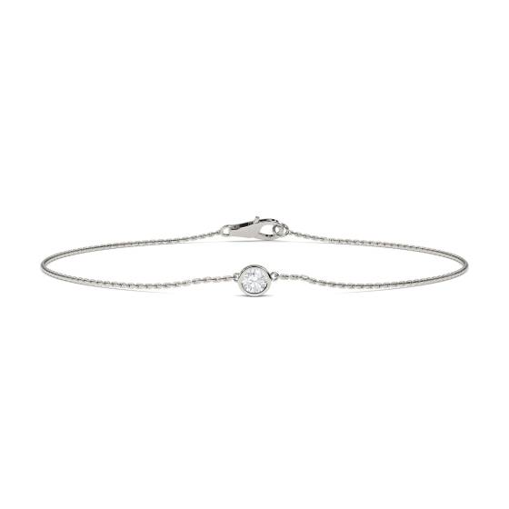 0.25ct Classic Round Diamond Chain Bracelet