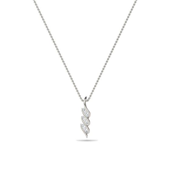 Round Diamond Twist Pendant