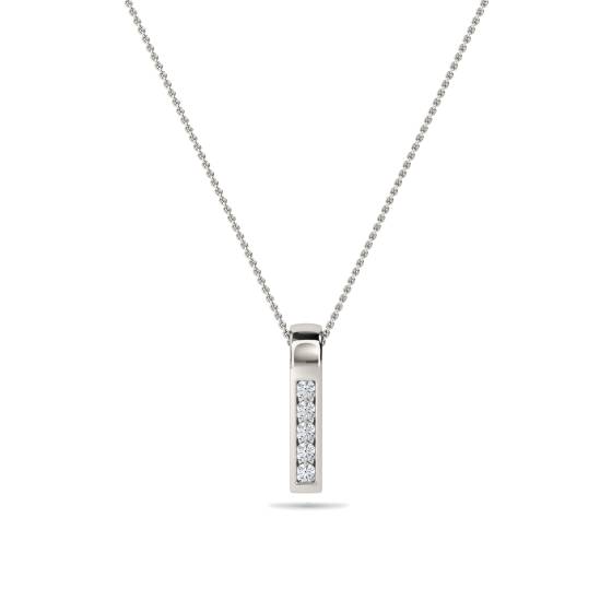 Unique Round Diamond Pendant