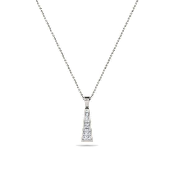 Modern Princess Diamond Pendant