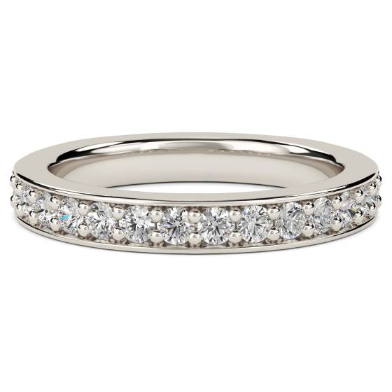 Round Diamond Pave Set Eternity Ring