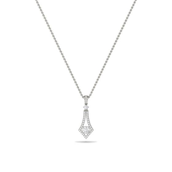 Stylish Round Diamond Designer Pendant