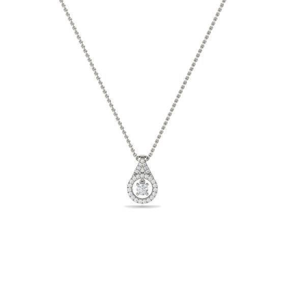 Stylish Round Diamond Designer Pendant