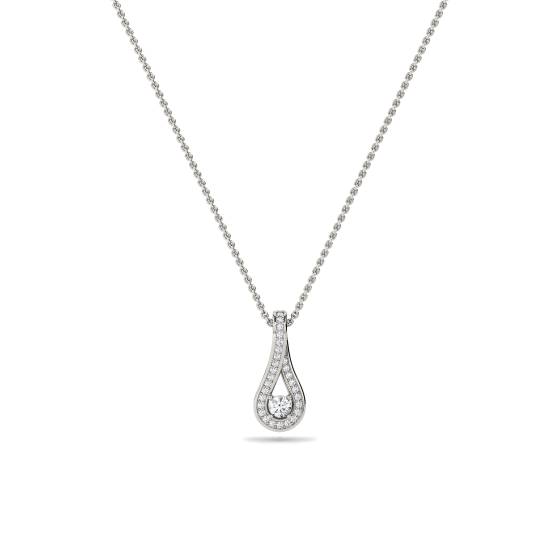 Stylish Round Diamond Designer Pendant