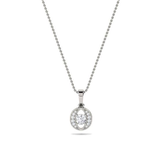 Unique Round Diamond Designer Pendant