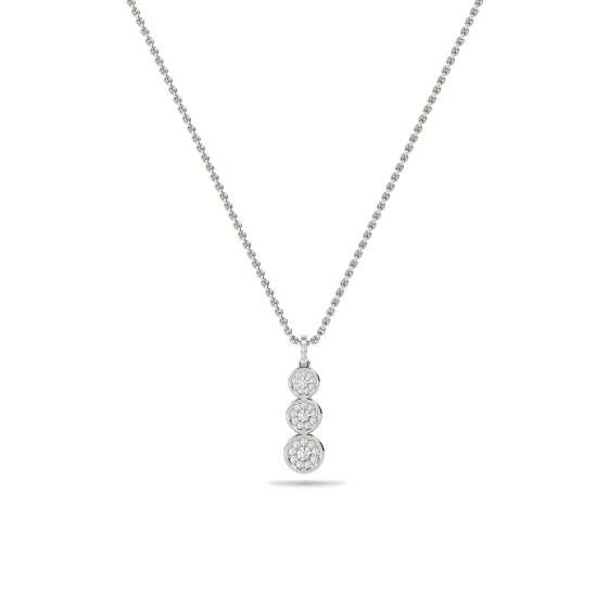 Elegant Round Diamond Designer Pendant
