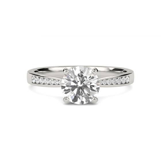Shoulder Set Diamond Engagement Ring
