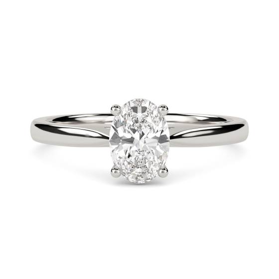 Oval Diamond Engagement Ring