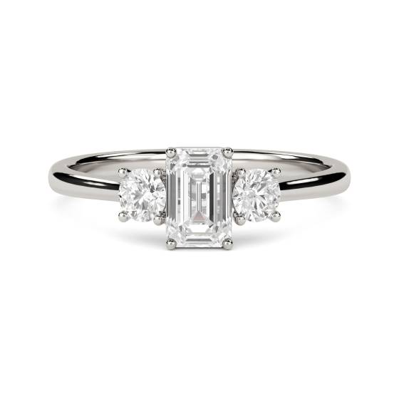 Emerald Trilogy Ring