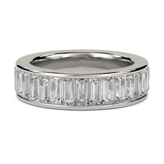 Elegant Baguette Diamond Full Eternity Ring