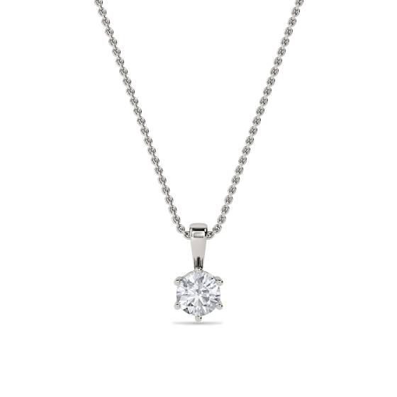 Round Diamond Pendant