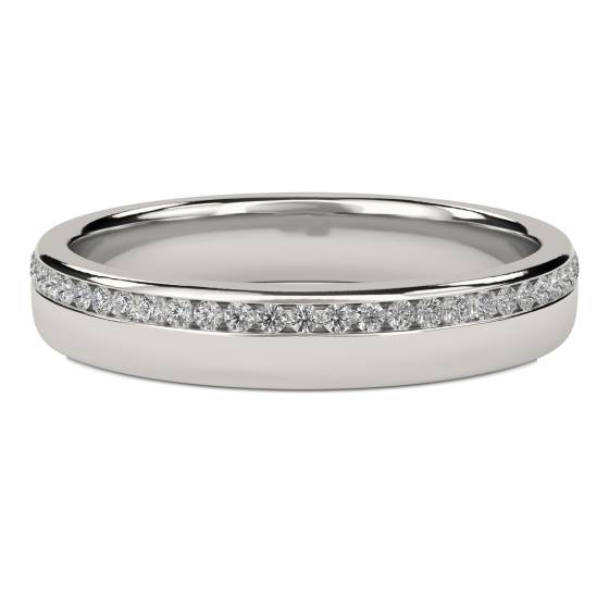 5mm Offset 60% Diamond Wedding Ring