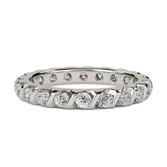 1.00ct Elegant Round Diamond Full Eternity Ring
