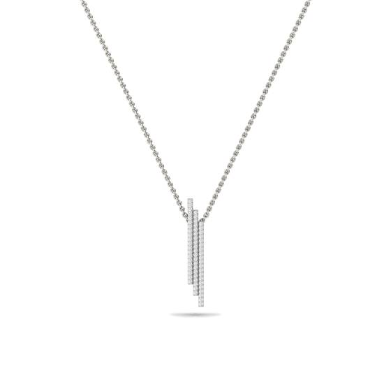 Elegant Round Diamond Cluster Pendant