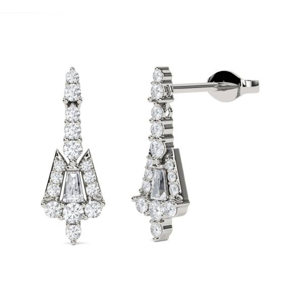 1.00ct Small Reflection Drop Earrings