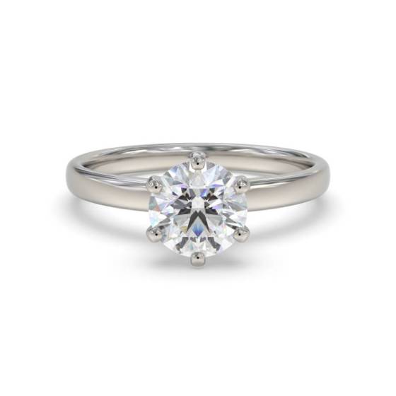 2.52ct SI2/I Round Natural Diamond Solitaire Ring