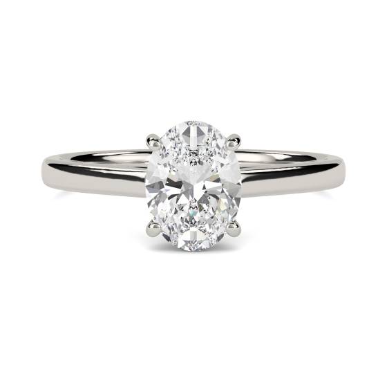 Oval Diamond Engagement Ring
