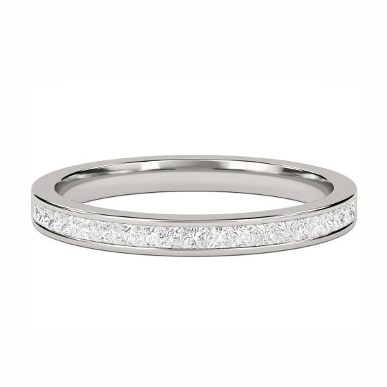 0.25ct VS/F-G Princess Diamond Cut Wedding Ring