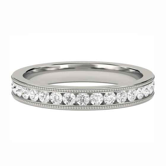 0.75ct VS/F-G Round Diamond Cut Wedding Ring
