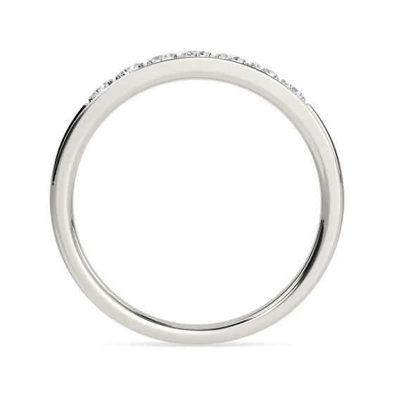 0.25ct VS/E-F Natural Round Diamond Eternity Ring in Platinum