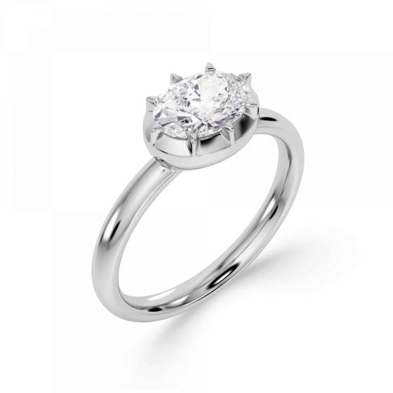 Oval Diamond Engagement Ring
