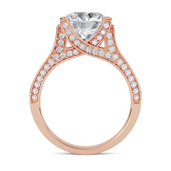 Modern Round Diamond Vintage Ring