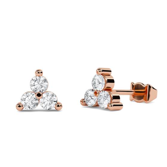 Round Diamond Designer Earrings