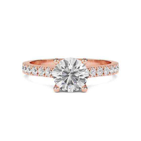 Shoulder Set Diamond Engagement Ring