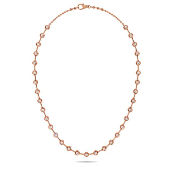 1.55ct Elegant Round Diamond Drop Necklace