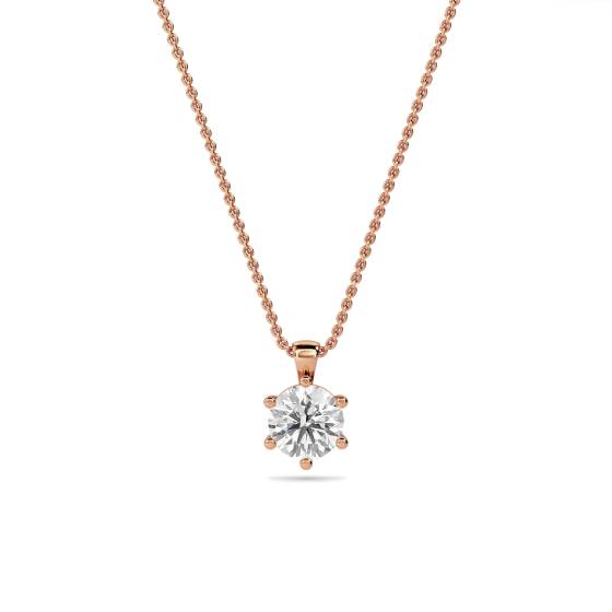 Classic Round Diamond Pendant