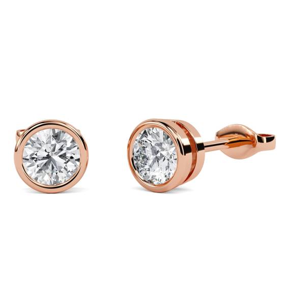 Modern Round Diamond Designer Earrings