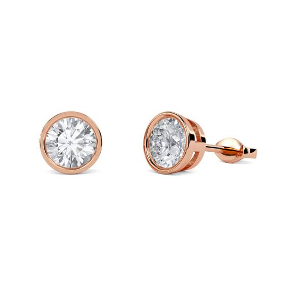 Modern Round Diamond Designer Earrings
