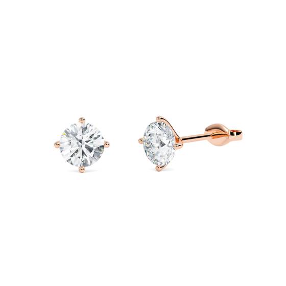 Round Diamond Designer Earrings