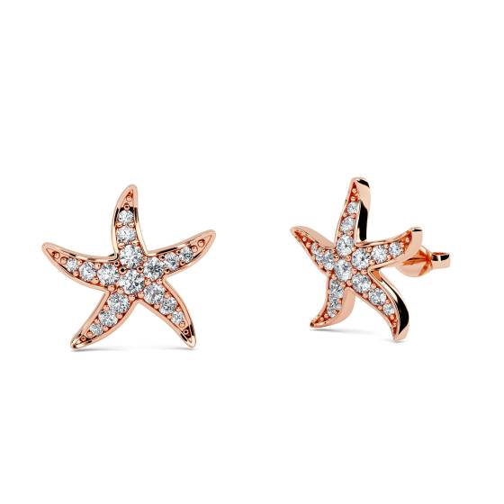 0.20ct Classic Round Diamond Designer Earrings