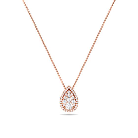 0.50ct Cluster Round Diamond Designer Pendant