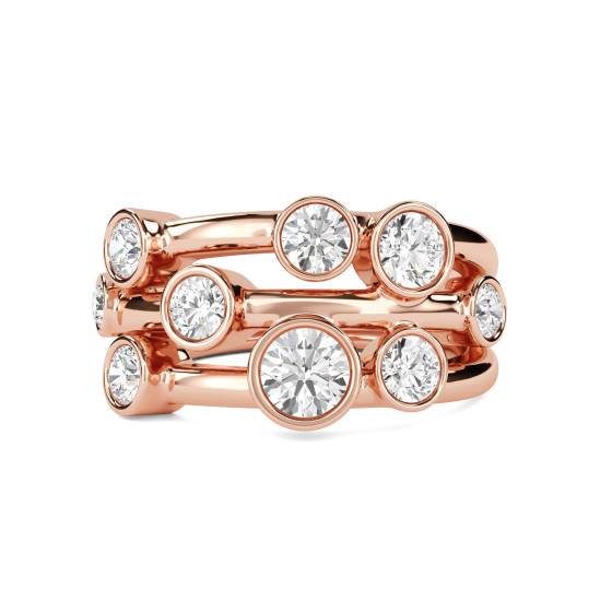 1.50ct Round Diamond Bezel Set Dress Ring