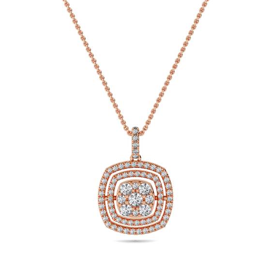 Movable Round Diamond Designer Pendant