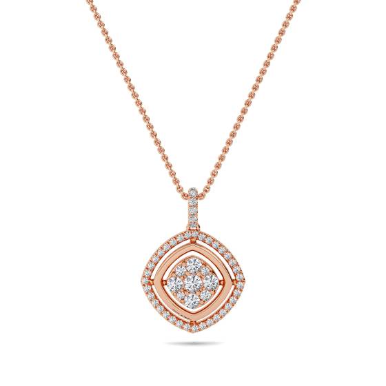 Movable Round Diamond Designer Pendant