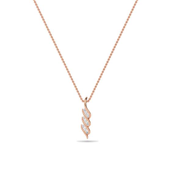 Round Diamond Twist Pendant