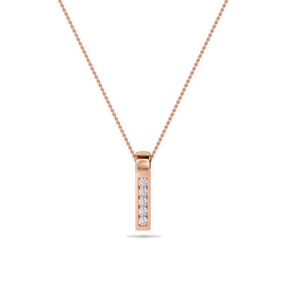 Unique Round Diamond Pendant