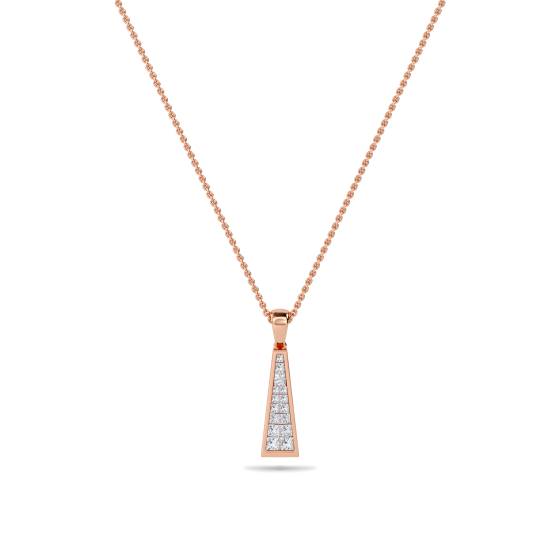 Modern Princess Diamond Pendant