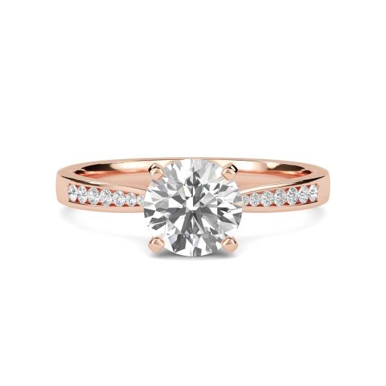 Shoulder Set Diamond Engagement Ring