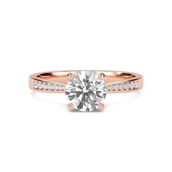 Shoulder Set Diamond Engagement Ring
