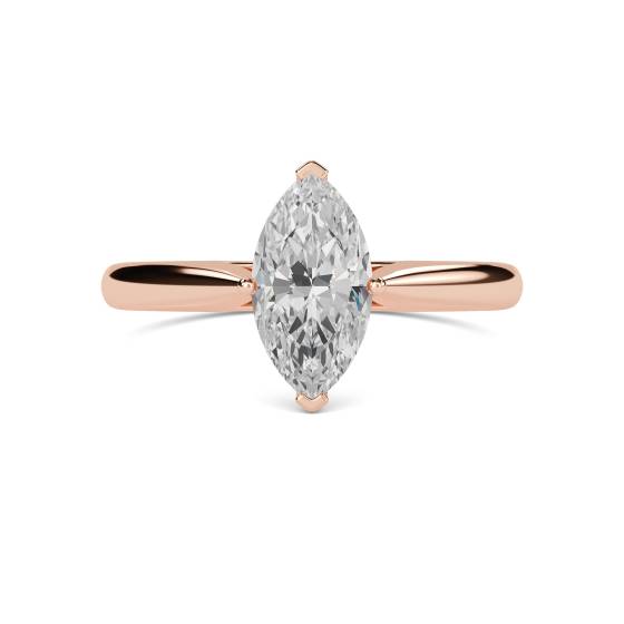 Classic Marquise Diamond Engagement Ring
