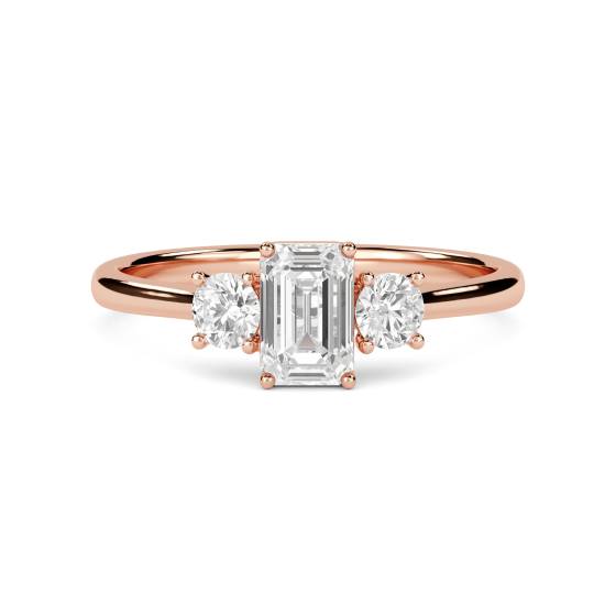 Emerald Trilogy Ring