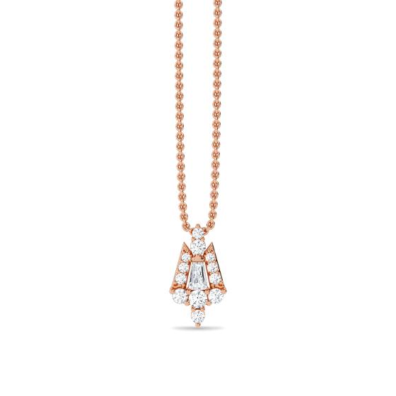 0.45ct Small Reflection Pendant and Chain